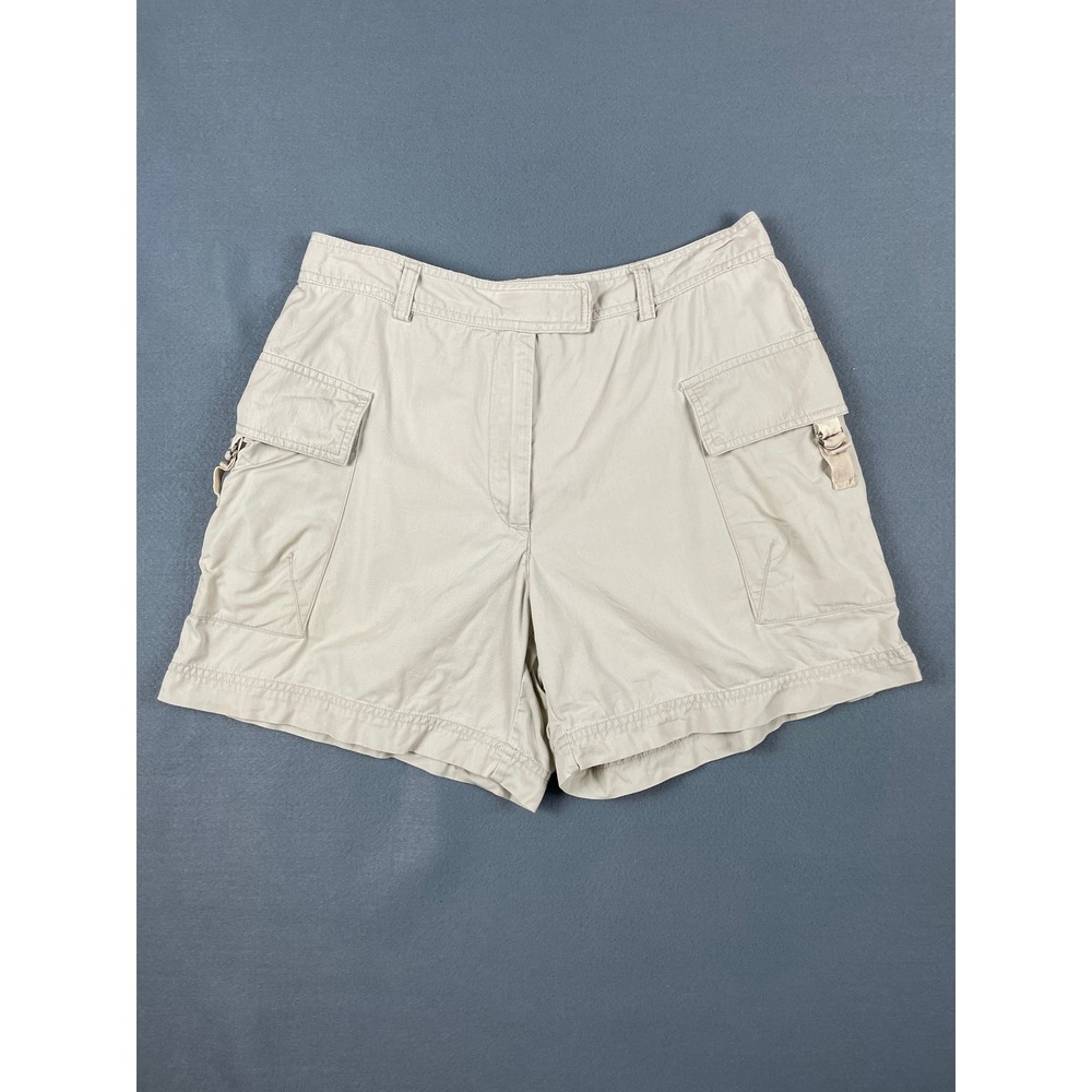 NY Khakis New York & Company Cargo Shorts Gorpcore Utility Tan Cotton Size‎ 8